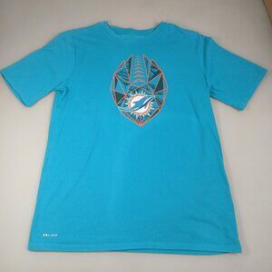 Nike Dri-FIT Miami Dolphins The Nike Tee T-Shirt - Aqua Blue - Size XL